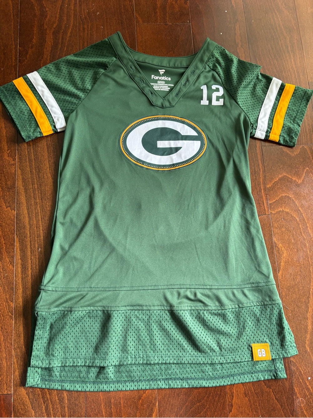 Fanatics Green Bay Packers Aaron Rodgers Women’s Short Sleeve Jersey, Size S/P
